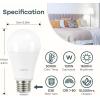 imageLinkind A19 LED Light Bulb 60W Equivalent 2700K Soft White Light Bulbs 800 Lumens 85W NonDimmable LED Bulbs E26 Standard Base Energy Efficient for Bedroom Home Office 6 PacksDaylight100 Watt