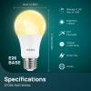 imageLinkind A19 LED Light Bulb 60W Equivalent 2700K Soft White Light Bulbs 800 Lumens 85W NonDimmable LED Bulbs E26 Standard Base Energy Efficient for Bedroom Home Office 6 PacksSoft White75 Watt