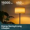 imageLinkind A19 LED Light Bulb 60W Equivalent 2700K Soft White Light Bulbs 800 Lumens 85W NonDimmable LED Bulbs E26 Standard Base Energy Efficient for Bedroom Home Office 6 PacksSoft White40 Watt