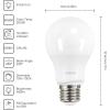 imageLinkind A19 LED Light Bulbs Dimmable 40 Watt Equivalent E26 Base 2700K Soft White 5W 450 Lumens CRI80 120V UL Listed FCC Certified LED Lights for Bedroom Living Room Home Office 6 PacksDaylight 5000k