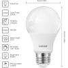 imageLinkind A19 LED Light Bulbs Dimmable 40 Watt Equivalent E26 Base 2700K Soft White 5W 450 Lumens CRI80 120V UL Listed FCC Certified LED Lights for Bedroom Living Room Home Office 6 PacksSoft White 2700k