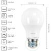 imageLinkind A19 LED Light Bulbs Dimmable 40 Watt Equivalent E26 Base 2700K Soft White 5W 450 Lumens CRI80 120V UL Listed FCC Certified LED Lights for Bedroom Living Room Home Office 6 PacksDaylight 5000k