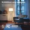 imageLinkind A19 LED Light Bulbs Dimmable 40 Watt Equivalent E26 Base 2700K Soft White 5W 450 Lumens CRI80 120V UL Listed FCC Certified LED Lights for Bedroom Living Room Home Office 6 PacksCool White 4000k