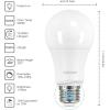 imageLinkind A19 LED Light Bulbs Dimmable 40 Watt Equivalent E26 Base 2700K Soft White 5W 450 Lumens CRI80 120V UL Listed FCC Certified LED Lights for Bedroom Living Room Home Office 6 PacksDaylight 5000k