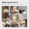 imageLinkind A19 LED Light Bulbs Dimmable 40 Watt Equivalent E26 Base 2700K Soft White 5W 450 Lumens CRI80 120V UL Listed FCC Certified LED Lights for Bedroom Living Room Home Office 6 PacksCool White 4000k