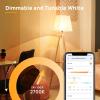 imageLinkind BR30 Smart Light Bulbs WiFi Flood Light Bulbs Compatible with Alexa ampamp Google Home RGBTW Color Changing Light Bulb 1800K6500K Tunable White E26 8W Equivalent 60W 24Ghz WiFi only 4 Pack650LM 4 Pack