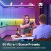 imageLinkind LED Strip Lights 10ft Color Changing LED Strip Light with App Control Music Sync Corded Electric