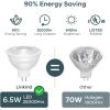 imageLinkind MR16 LED Bulb Dimmable GU53 BiPin Base LED Light Bulbs 65W 70W Equivalent 3000K Warm White 640lm MR16 LED Spot Lights Recessed Tracking Lights 12V Low Voltage 6 PacksGu53warm White