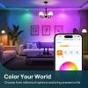 imageLinkind Matter Smart Bulbs E12 Led Bulb Works with AlexaApple HomeGoogle Home Smart Light Bulbs WiFi Candelabra B11 Bulbs RGBTW Color Changing Light Bulb 24Ghz WiFi Bulb 470 LM 4 Pack6 PACK