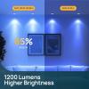 imageLinkind Matter Smart Light Bulb BR30 Smart Bulbs Recessed LED Color Changing Light Bulbs RGBTW E26 Smart Flood Light Bulbs 650LM 60W Work with Alexa Apple Home Google Home SmartThings 4PackGlow Pro 1200lm4pk