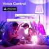 imageLinkind Matter Smart Light Bulb Smart Bulbs Work with Apple Home Siri Alexa Google Home SmartThingsb Smart Solar Spotlight SL5C Color Changing Landscape Lighting APPVoice Control Sol