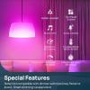 imageLinkind Matter Smart Light Bulb Smart Bulbs Work with Apple HomeSiriAlexaGoogle HomeSmartThings LED Color Changing Light Music Sync RGTBW Smart Home 60W 800LM A19 E26 24Ghz WiFi Only 2 Pack2 Pack 100W