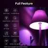 imageLinkind Matter Smart Light Bulb Smart Bulbs Work with Apple HomeSiriAlexaGoogle HomeSmartThings LED Color Changing Light Music Sync RGTBW Smart Home 60W 800LM A19 E26 24Ghz WiFi Only 2 Pack2 Pack Matterenabled