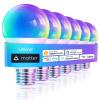imageLinkind Matter Smart RGBTW Bulb Color Changing Light Bulbs Music Sync Bundle with Linkind Matter Smart Plug Work with Apple Home Siri Alexa Google Home SmartThings