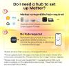imageLinkind Matter Smart RGBTW Bulb Color Changing Light Bulbs Music Sync Bundle with Linkind Matter Smart Plug Work with Apple Home Siri Alexa Google Home SmartThings