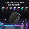 imageLinkind Outdoor Lights Smart Hub Bluetooth Mesh Networks Group Control 32 Devices 43 Dynamic Preset Scenes and Multiple Music via Remote Control USB Charged Work with Alexa and Google Assistant
