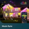 imageLinkind Permanent Outdoor Lights HP5Smart AI RGBTW 100ft Christmas Lights 85 Scenes Modes for Daily Holiday Halloween DecorationsIP67 Waterproof Compatible with AlexaGoogle Assistant150ft