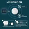 imageLinkind Smart Button Bluetooth Light Switch Exclusive for LinkindAiDot Smart Bulb Smart Light Bulbs Dimmer Switch Remote Button Control On Off Power Switch 98FT RF Range WireFree 1 Pack