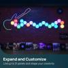 imageLinkind Smart Hexagon Panels MultiColor LED Wall Light Panels Music Sync Indoor Modern Decor Corded 7 Pack