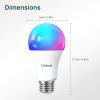 imageLinkind Smart Light Bulbs 1600LM 100W Equivalent Smart Bulb Work with Alexa ampamp Google Home RGBTW Color Changing Bulb Music Sync 24GHz WiFi ampamp Bluetooth LED Alexa Light Bulbs 14W A21 E26 2Pack4 Pack 75W