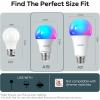 imageLinkind Smart Light Bulbs Smart Bulb That Work with Alexa ampamp Google Home LED Light Color Changing A19 E26 WiFi Light Bulb Dimmable RGBTW Alexa Bulb No Hub Needed 800 Lumen 24Ghz WiFi 6 Pack6 Countpack of 1