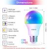 imageLinkind Smart Light Bulbs Smart Bulb That Work with Alexa ampamp Google Home LED Light Color Changing A19 E26 WiFi Light Bulb Dimmable RGBTW Alexa Bulb No Hub Needed 800 Lumen 24Ghz WiFi 6 Pack6 Pack with Remote