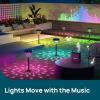 imageLinkind Smart Solar Pathway Lights SP6 inApp Pattern Switching Solar Lights Outdoor Waterproof Solar ampamp Wired Charging ColorChanging Landscape Lighting Garden Decor for Yard Patio 4 Pack2 PackManual Control Pattern