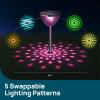 imageLinkind Smart Solar Pathway Lights SP6 inApp Pattern Switching Solar Lights Outdoor Waterproof Solar ampamp Wired Charging ColorChanging Landscape Lighting Garden Decor for Yard Patio 4 Pack2 PackManual Control Pattern