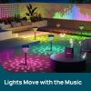 imageLinkind Smart Solar Pathway Lights SP6 inApp Pattern Switching Solar Lights Outdoor Waterproof Solar ampamp Wired Charging ColorChanging Landscape Lighting Garden Decor for Yard Patio 4 Pack4 PackApp Control Pattern