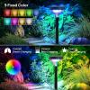 imageLinkind Solar Lights Outdoor 8 Pack Solar Pathway Lights Warm White Landscape Path Lights Waterproof for Walkway Yard Garden DrivewaySP3Multicolor