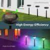 imageLinkind Solar Lights Outdoor 8 Pack Solar Pathway Lights Warm White Landscape Path Lights Waterproof for Walkway Yard Garden DrivewaySP3Multicolor