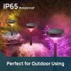 imageLinkind Solar Lights Outdoor 8 Pack Solar Pathway Lights Warm White Landscape Path Lights Waterproof for Walkway Yard Garden DrivewaySP3Multicolor