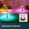imageLinkind Solar Lights Outdoor 8 Pack Solar Pathway Lights Warm White Landscape Path Lights Waterproof for Walkway Yard Garden DrivewaySP3Multicolor