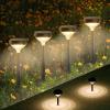 imageLinkind Solar Lights Outdoor 8 Pack Solar Pathway Lights Warm White Landscape Path Lights Waterproof for Walkway Yard Garden DrivewaySP3Warm White