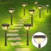 imageLinkind Solar Lights Outdoor 8 Pack Solar Pathway Lights Warm White Landscape Path Lights Waterproof for Walkway Yard Garden DrivewaySP4Warm White