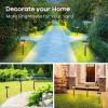imageLinkind Solar Lights Outdoor 8 Pack Solar Pathway Lights Warm White Landscape Path Lights Waterproof for Walkway Yard Garden DrivewaySP4Warm White