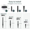 imageLinkind Solar Lights Outdoor 8 Pack Solar Pathway Lights Warm White Landscape Path Lights Waterproof for Walkway Yard Garden DrivewaySP4Warm White