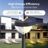 imageLinkind Solar Lights Outdoor 8 Pack Solar Pathway Lights Warm White Landscape Path Lights Waterproof for Walkway Yard Garden DrivewaySP4Warm White