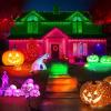 imageLinkind Solar Lights Outdoor StarRayS Bright Solar Spot Lights Outdoor IP67 Waterproof Spotlights for Landscape Garden Yard Walkway Patio TreeWarm White 6 PackMulticolor