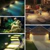 imageLinkind Solar Lights Outdoor StarRayS Bright Solar Spot Lights Outdoor IP67 Waterproof Spotlights for Landscape Garden Yard Walkway Patio TreeWarm White 6 PackWarm White