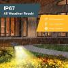 imageLinkind Solar Lights Outdoor StarRayS Bright Solar Spot Lights Outdoor IP67 Waterproof Spotlights for Landscape Garden Yard Walkway Patio TreeWarm White 6 PackMulticolor