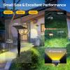 imageLinkind Solar Lights Outdoor StarRayS Bright Solar Spot Lights Outdoor IP67 Waterproof Spotlights for Landscape Garden Yard Walkway Patio TreeWarm White 6 PackWarm White