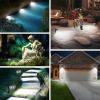 imageLinkind Solar Lights Outdoor StarRayS Bright Solar Spot Lights Outdoor IP67 Waterproof Spotlights for Landscape Garden Yard Walkway Patio TreeWarm White 6 PackDaylight
