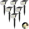 imageLinkind Solar Lights Outdoor Waterproof IP67 3000K6500K Solar Motion Sensor Lights with 6 Modes 60 LEDs Solar Powered Spot Lights Outside Landscape Lighting for Garden Yard Pathway 6 PackMotionDualcolor