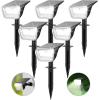 imageLinkind Solar Lights Outdoor Waterproof IP67 3000K6500K Solar Motion Sensor Lights with 6 Modes 60 LEDs Solar Powered Spot Lights Outside Landscape Lighting for Garden Yard Pathway 6 PackCool White