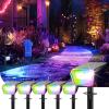 imageLinkind Solar Lights Outdoor Waterproof IP67 3000K6500K Solar Motion Sensor Lights with 6 Modes 60 LEDs Solar Powered Spot Lights Outside Landscape Lighting for Garden Yard Pathway 6 PackRGBW