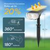 imageLinkind Solar Lights Outdoor Waterproof IP67 StarRay DusktoDawn Outdoor Solar Lights 3 Lighting Modes Solar Spot Lights Outdoor for Garden Yard Landscape Daylight 4 PackWarm White