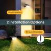 imageLinkind Solar Lights Outdoor Waterproof IP67 StarRay DusktoDawn Outdoor Solar Lights 3 Lighting Modes Solar Spot Lights Outdoor for Garden Yard Landscape Daylight 4 PackWarm White