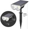imageLinkind Solar Lights Outdoor Waterproof IP67 StarRay DusktoDawn Outdoor Solar Lights 3 Lighting Modes Solar Spot Lights Outdoor for Garden Yard Landscape Daylight 4 PackWarm White