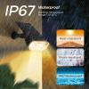 imageLinkind Solar Lights Outdoor Waterproof IP67 StarRay DusktoDawn Outdoor Solar Lights 3 Lighting Modes Solar Spot Lights Outdoor for Garden Yard Landscape Daylight 4 PackMulticolor
